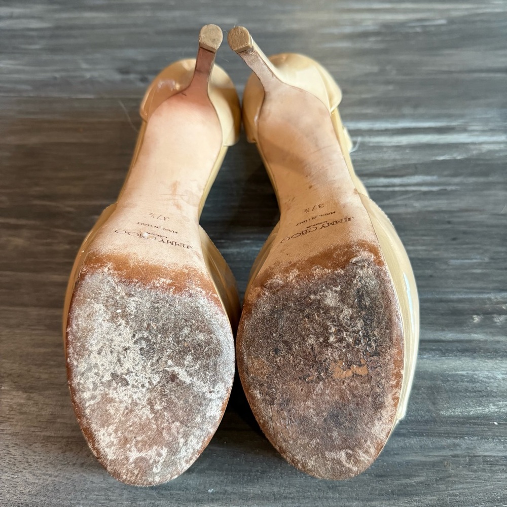 Jimmy Choo Nude Heels - Picture 5 of 11